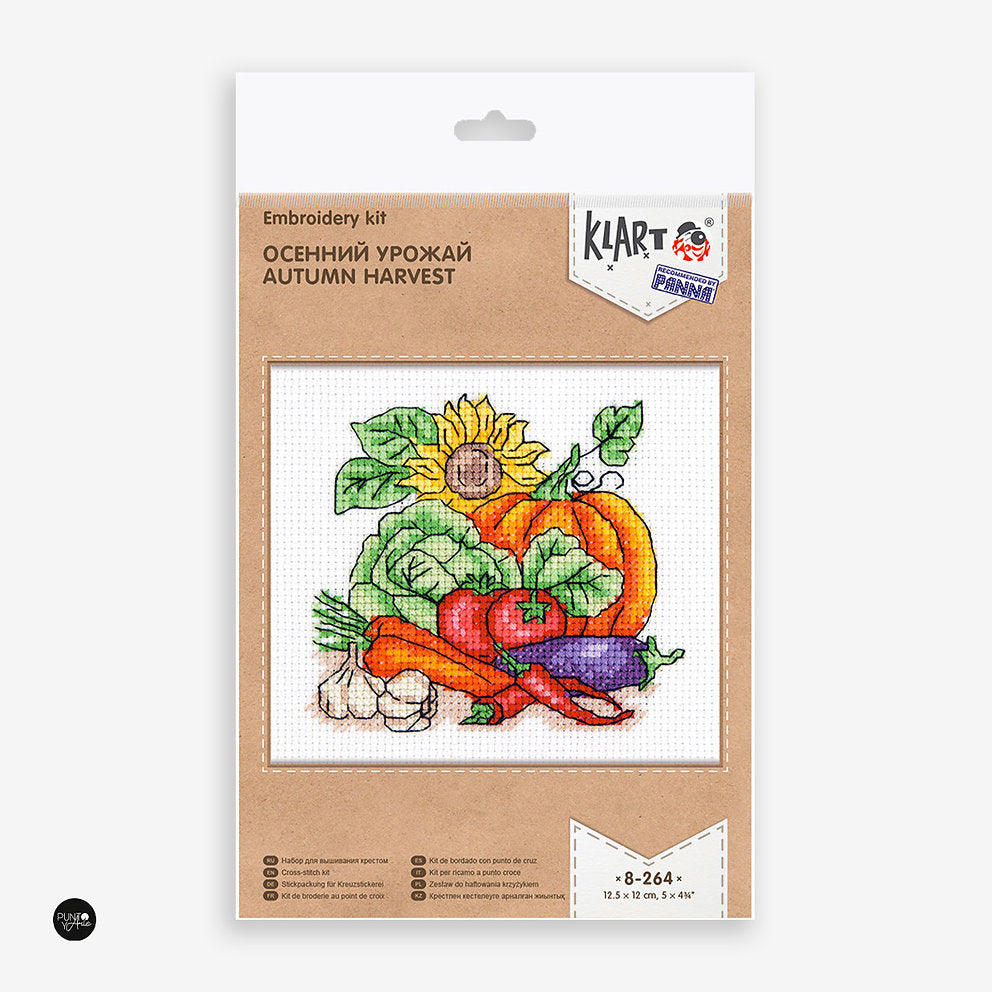 Kit de Punto de Cruz Klart 8-264 "Cosecha de Otoño"
