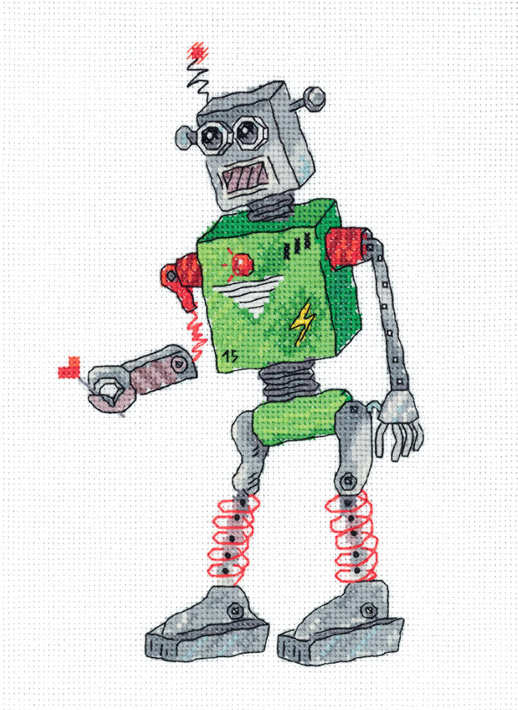 Kit de Punto de Cruz Klart 8-329 "Robot"