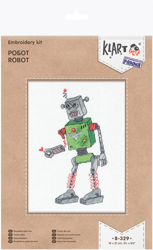 Kit de Punto de Cruz Klart 8-329 "Robot"