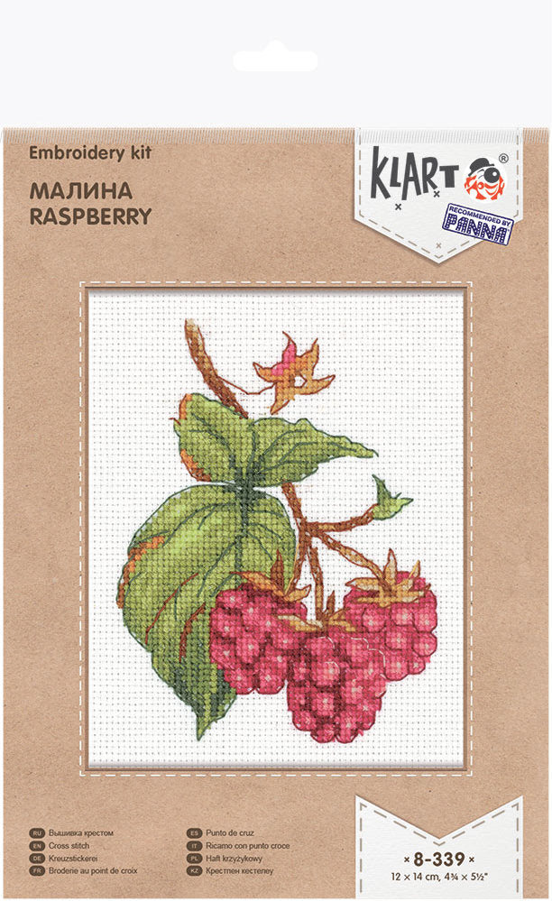 Kit de Punto de Cruz Klart 8-339 "Frambuesa"