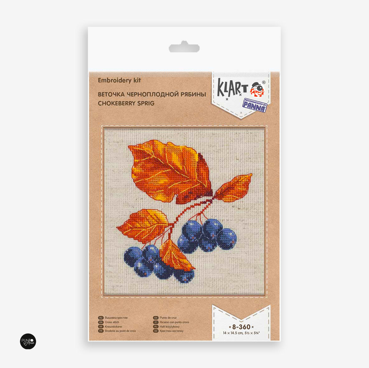 Kit de Punto de Cruz Klart 8-360 "Ramita de Chokeberry"