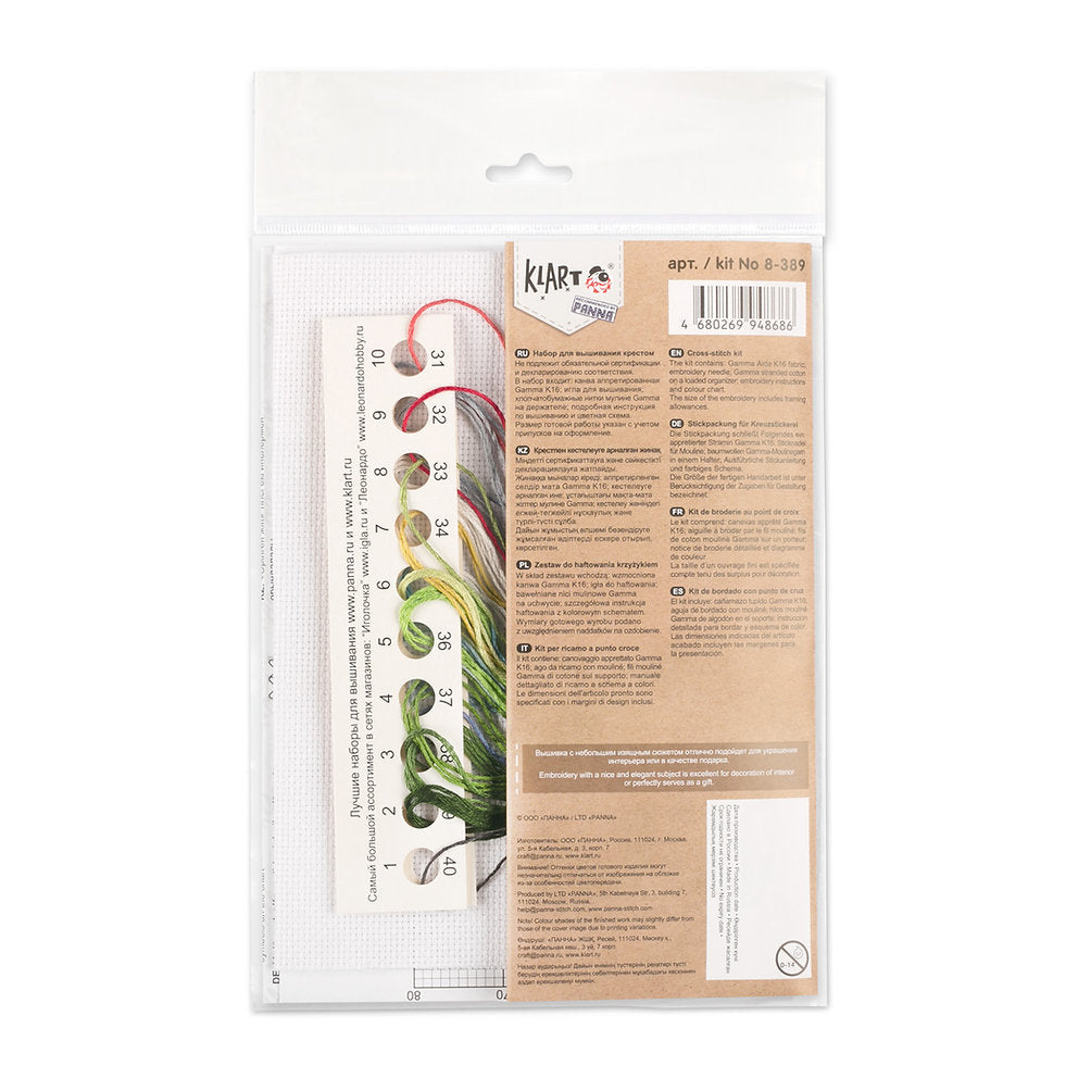Kit de Punto de Cruz Klart 8-389 "Campanillas de Invierno"