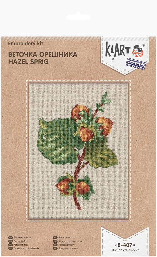 Kit de Punto de Cruz Klart 8-407 "Ramita de Avellana"
