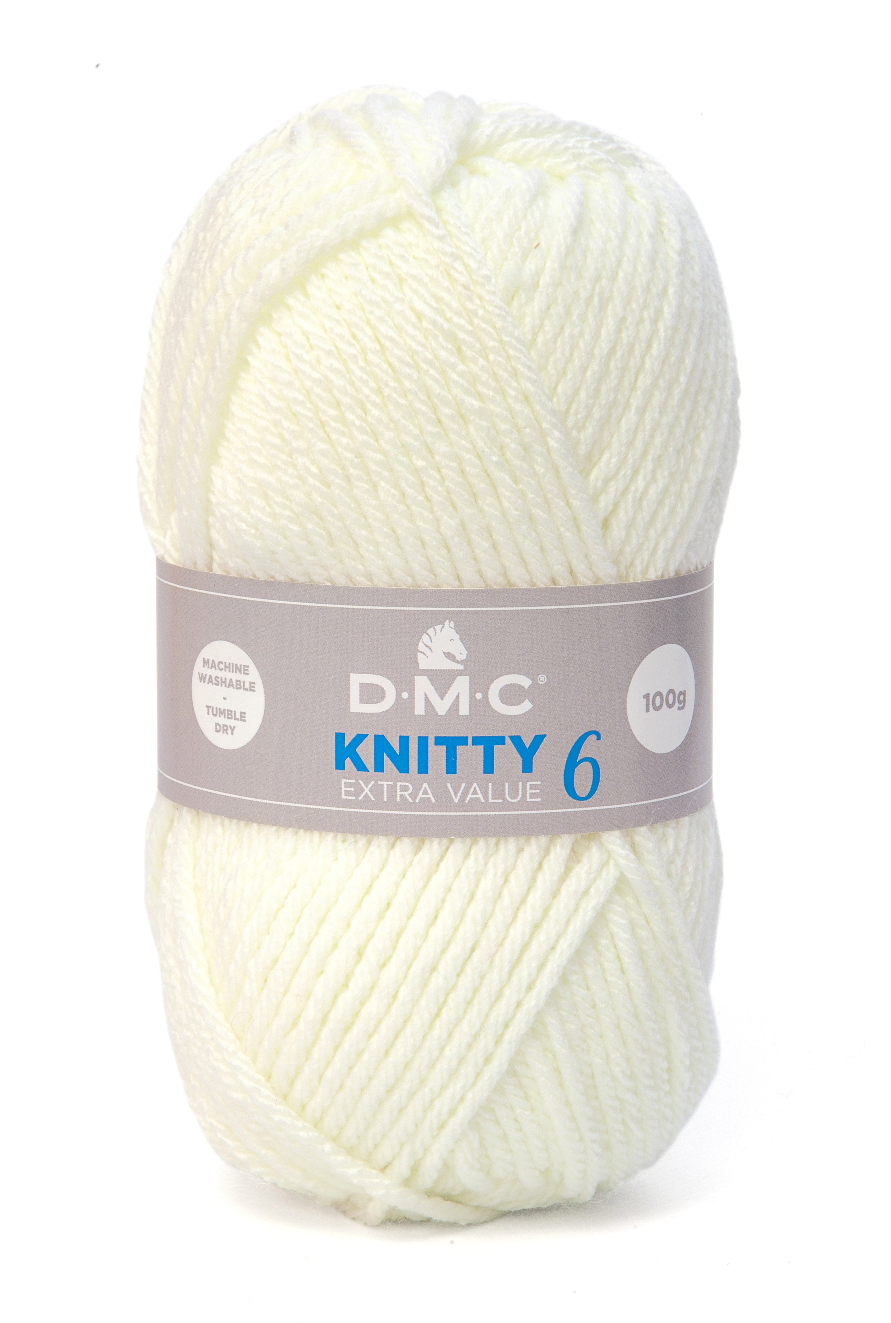 Knitty 6 - Lana Acrílica Gruesa, Suave y Fácil de Cuidar