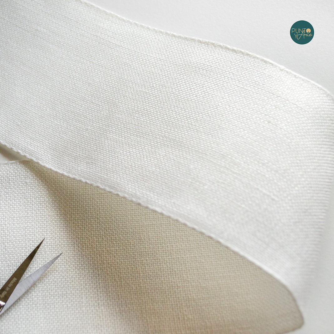 Cinta de Entredos 80 mm - 30ct. Color 101 - ZWEIGART 100% lino 72022/101