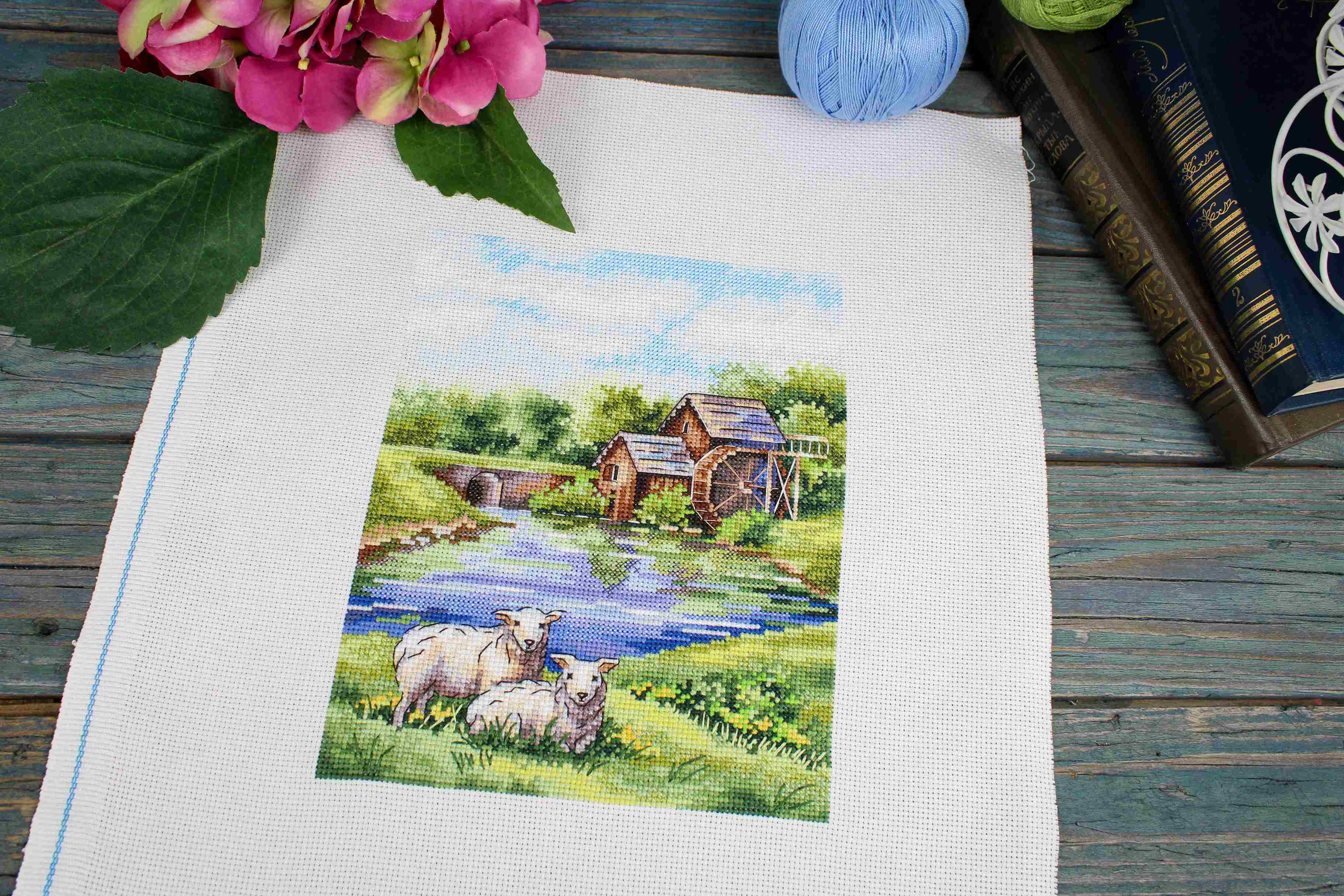 Old Mill – Kit de Punto de Cruz MP Studia SNV-918