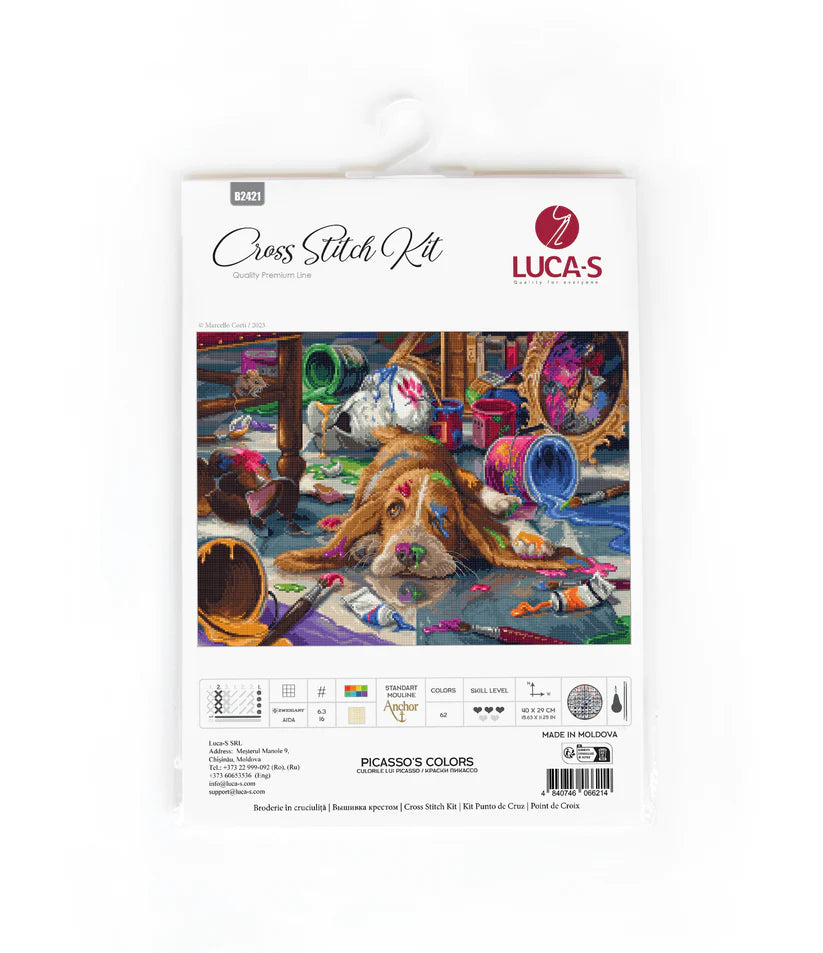 Kreuzstichset - Picassos Farben - B2421 Luca-S