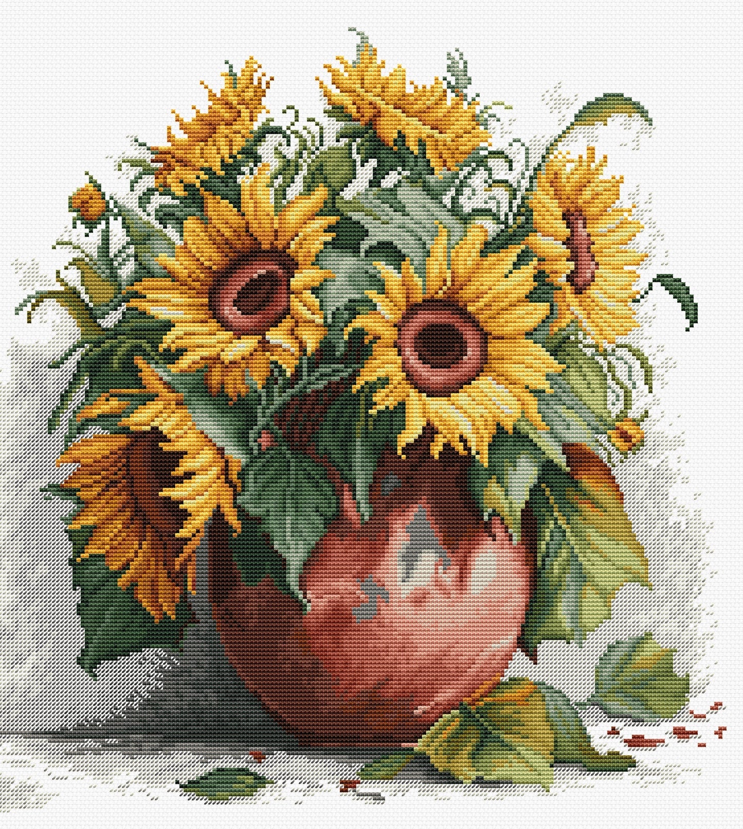 Kit de Punto de Cruz - Girasoles - B7021 Luca-S