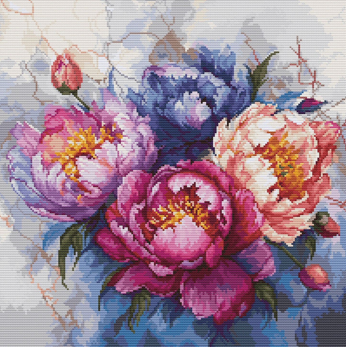 Kreuzstichset – Der König der Blumen – B7027 Luca-S