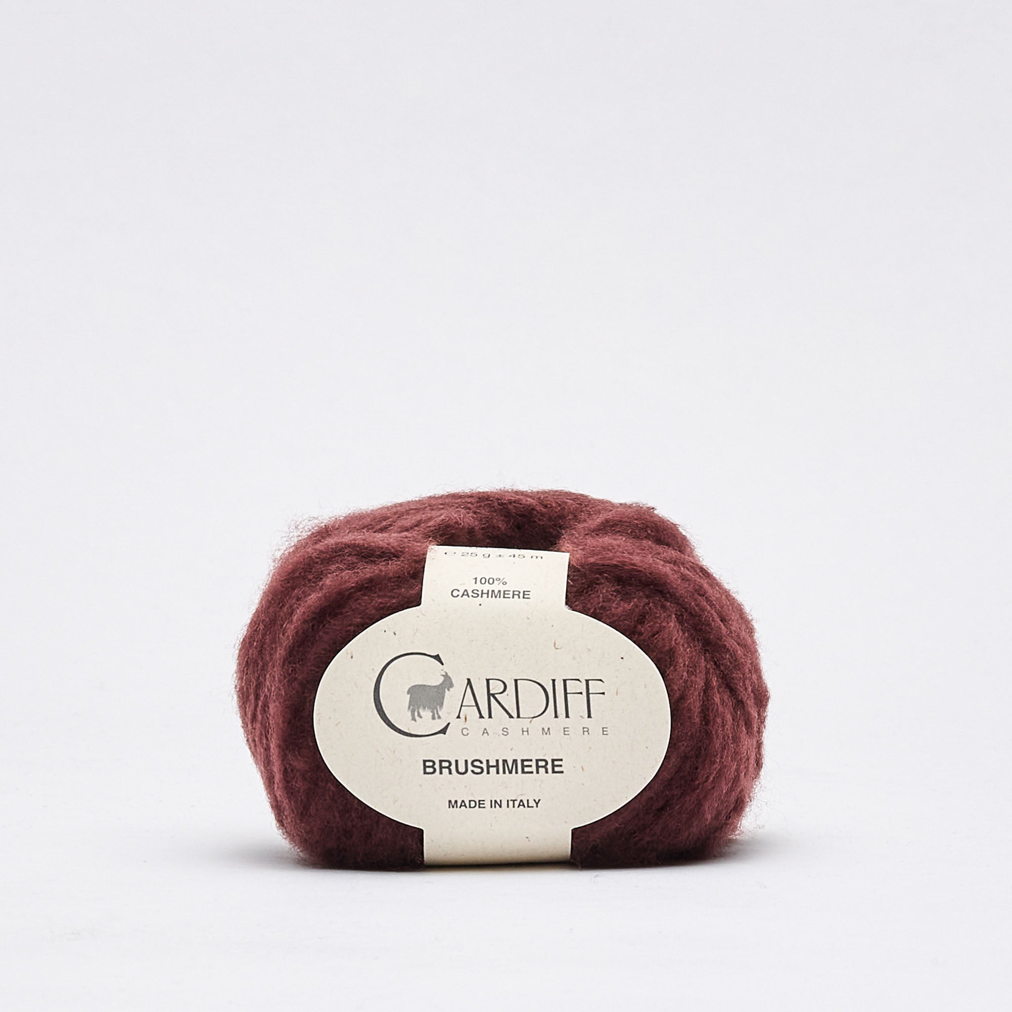 Cardiff Brushmere - Lana Bouclé Cepillada de Cachemira 100% (25 g / 45 m)