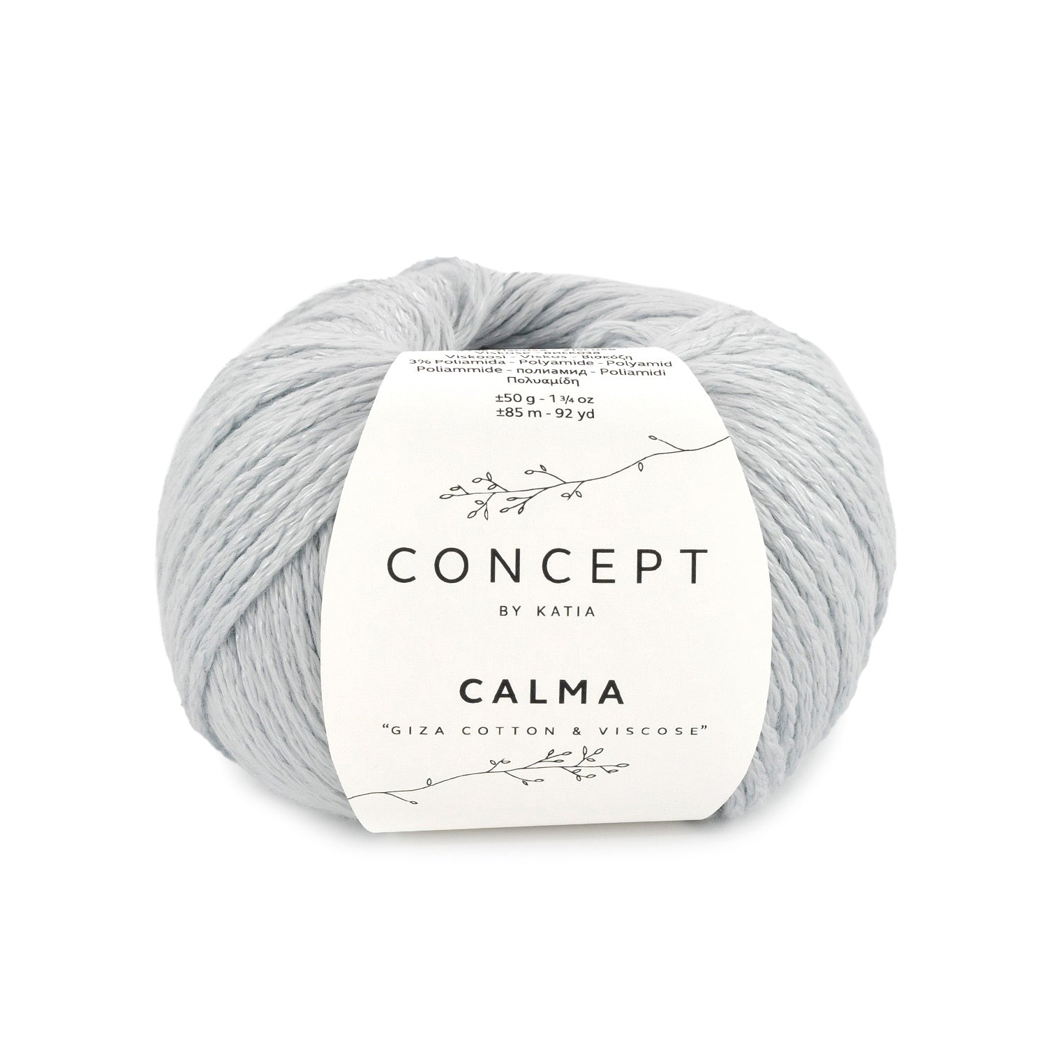 Lana Katia Calma - Hilo de Cadeneta Suave con Efecto Mate-Brillante