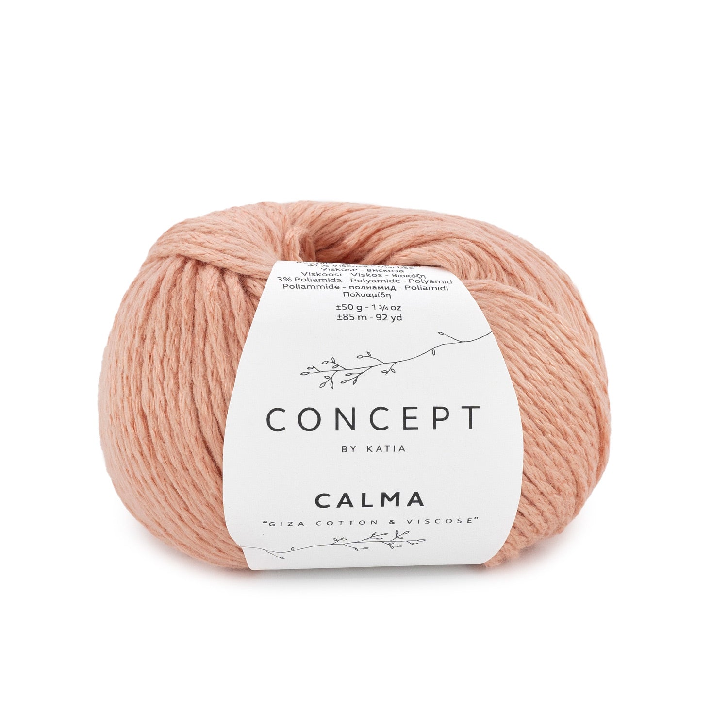 Lana Katia Calma - Hilo de Cadeneta Suave con Efecto Mate-Brillante