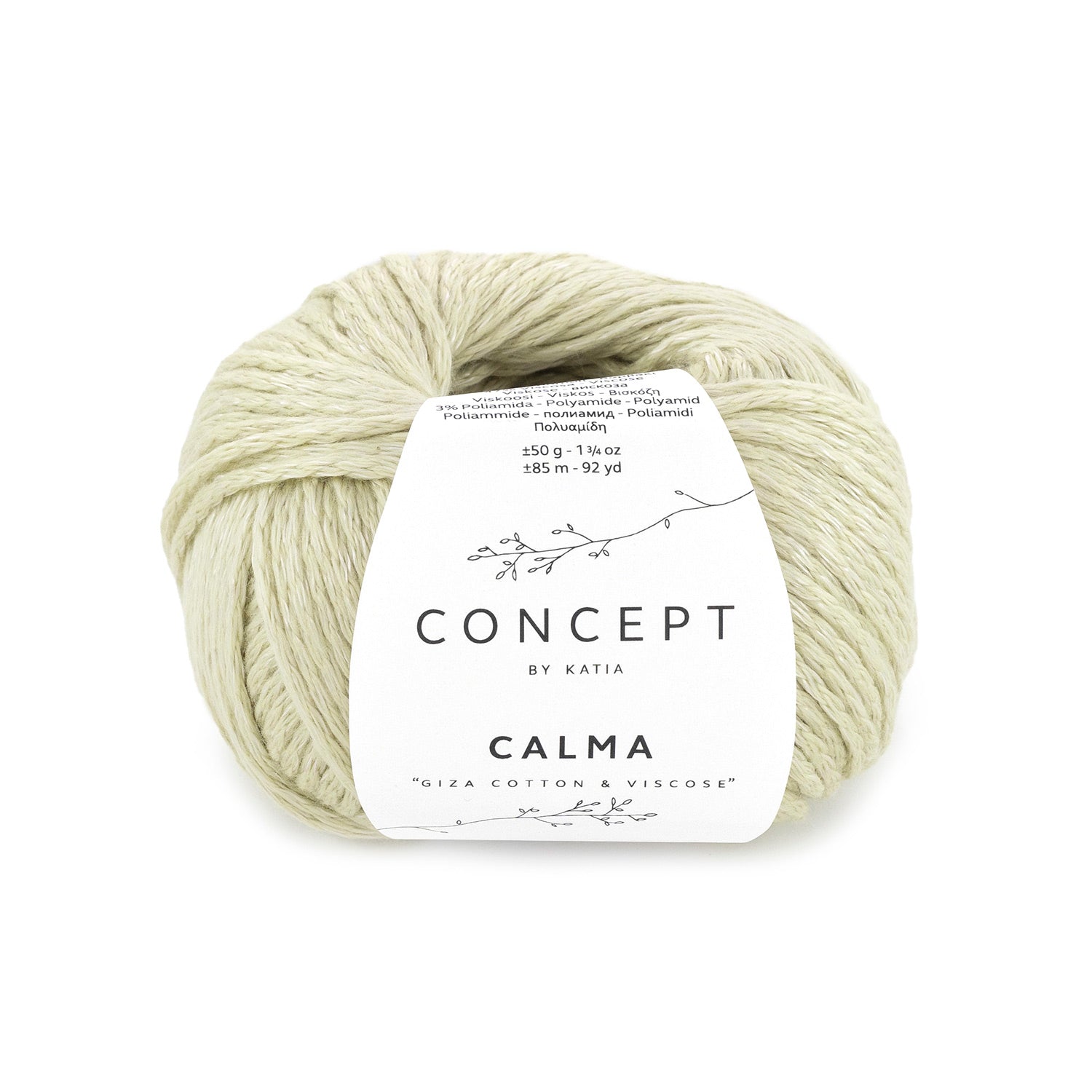 Lana Katia Calma - Hilo de Cadeneta Suave con Efecto Mate-Brillante