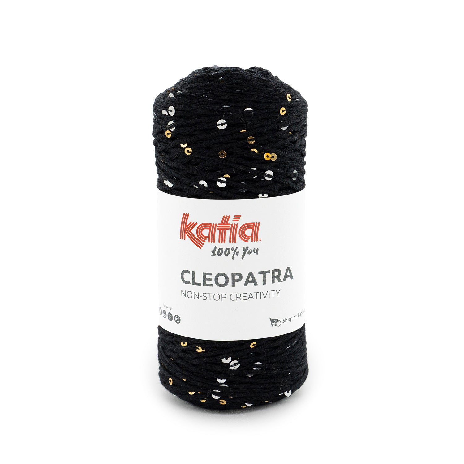 Cleopatra von Katia – Baumwolle mit Pailletten, 100 g