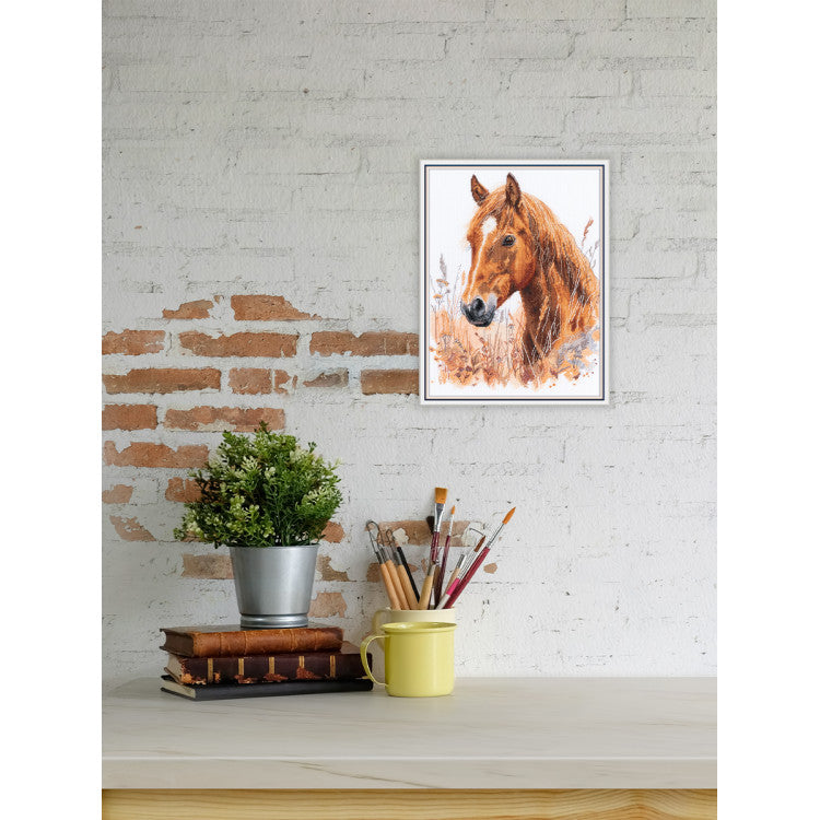 Kit de punto de cruz PANNA “En la estepa entre las hierbas” PJ-7528