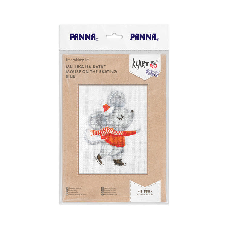 Kit de punto de cruz “Mouse on the Rink” de KLART KL8-558