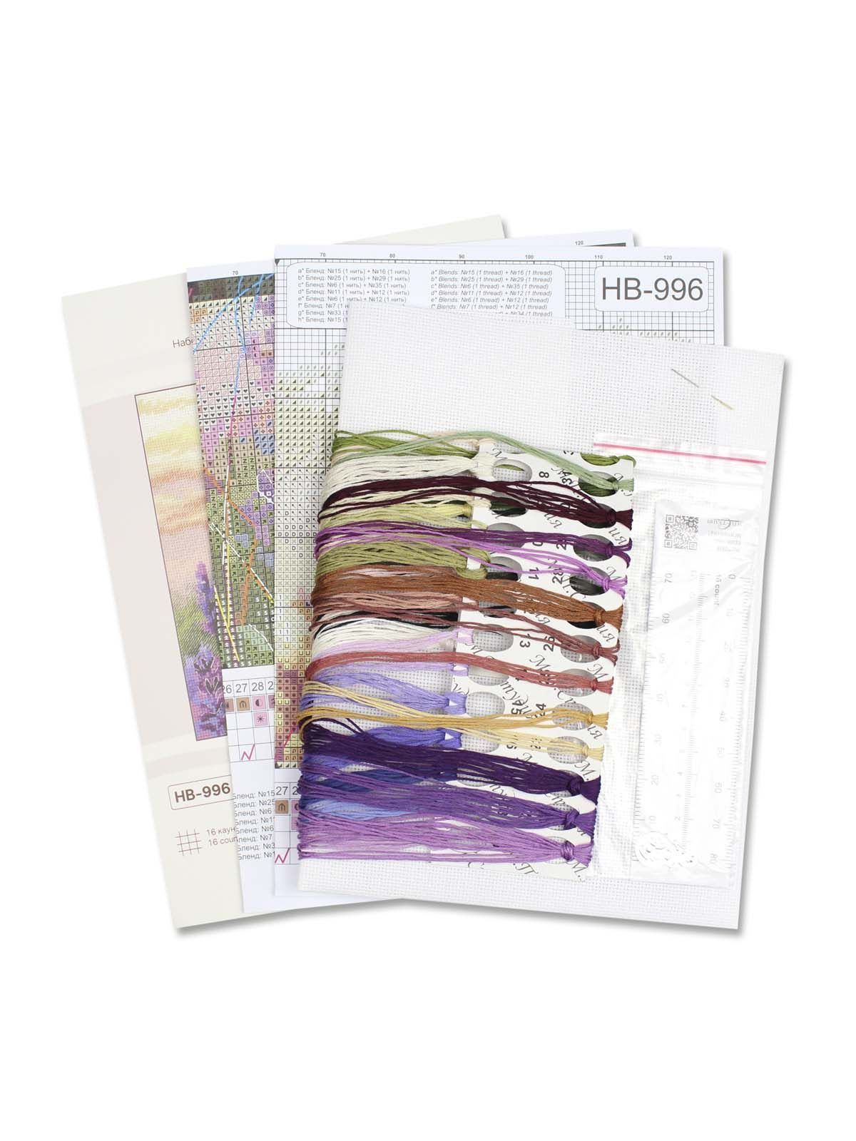 Kit de punto de cruz MP Studia “Lavanda en flor” SNV-996