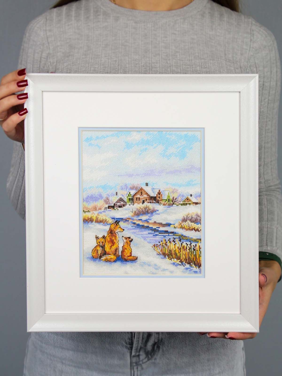 Kit de punto de cruz MP Studia “Familia pelirroja” SNV-933