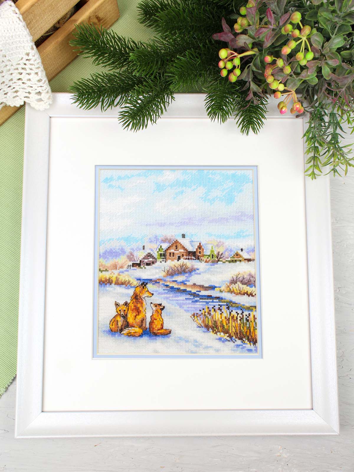 Kit de punto de cruz MP Studia “Familia pelirroja” SNV-933