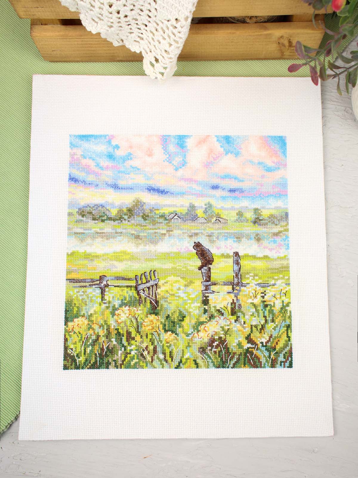 Kit de punto de cruz MP Studia “Pastoral de verano” SNV-971