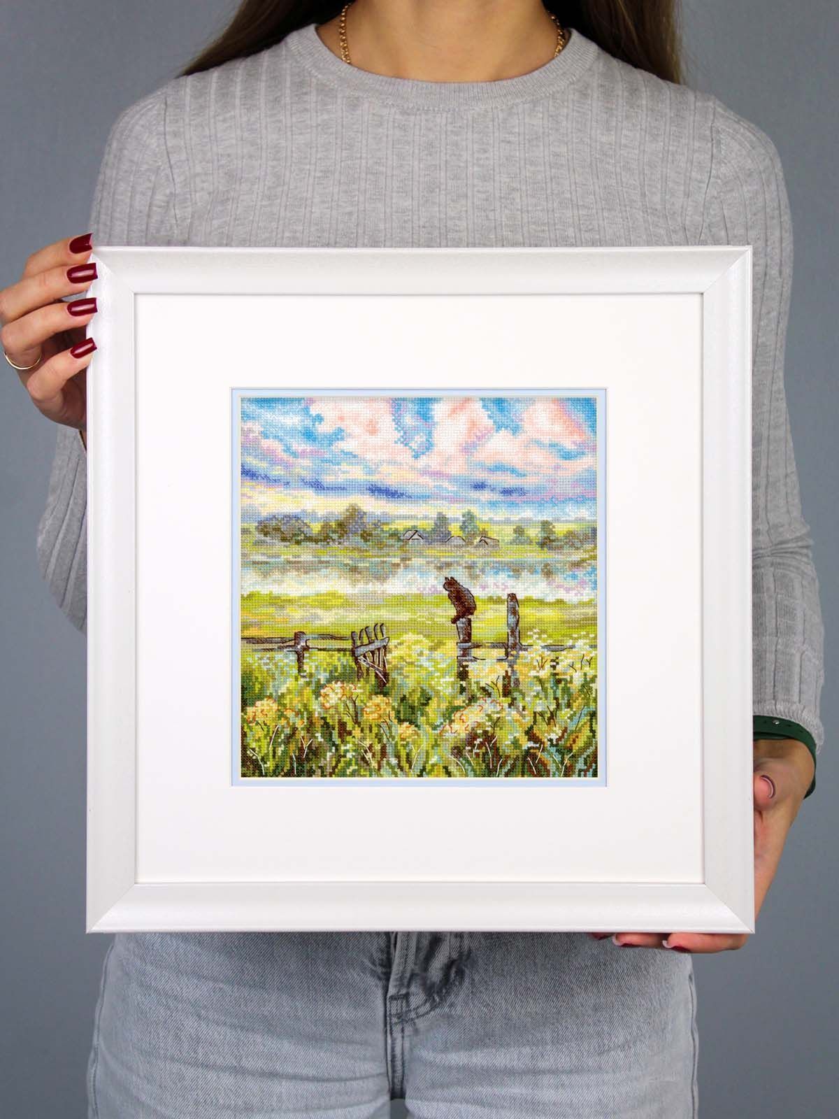 Kit de punto de cruz MP Studia “Pastoral de verano” SNV-971