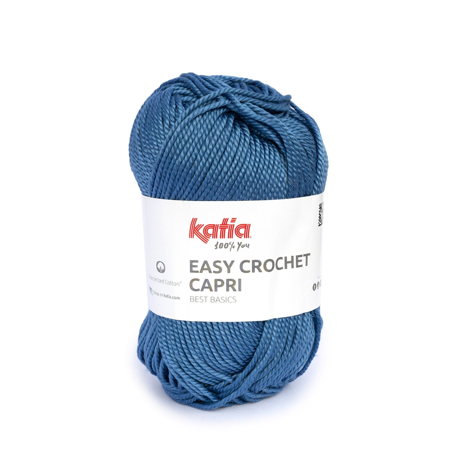Lana Easy Crochet Capri - Algodón Gaseado y Mercerizado 100% para Creaciones Frescas y Brillantes