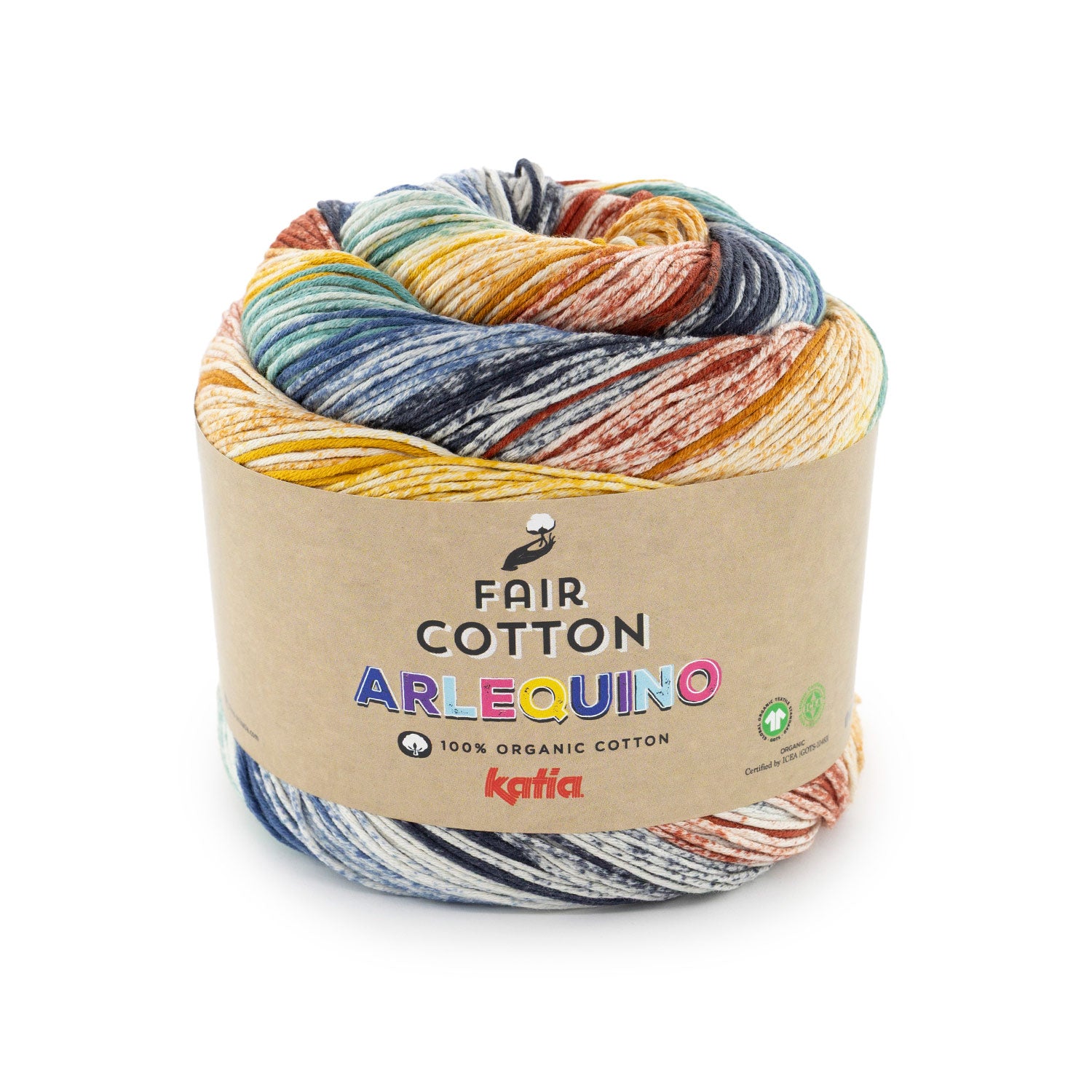 Fair Cotton Arlequino de Katia - Algodón Orgánico 200 g