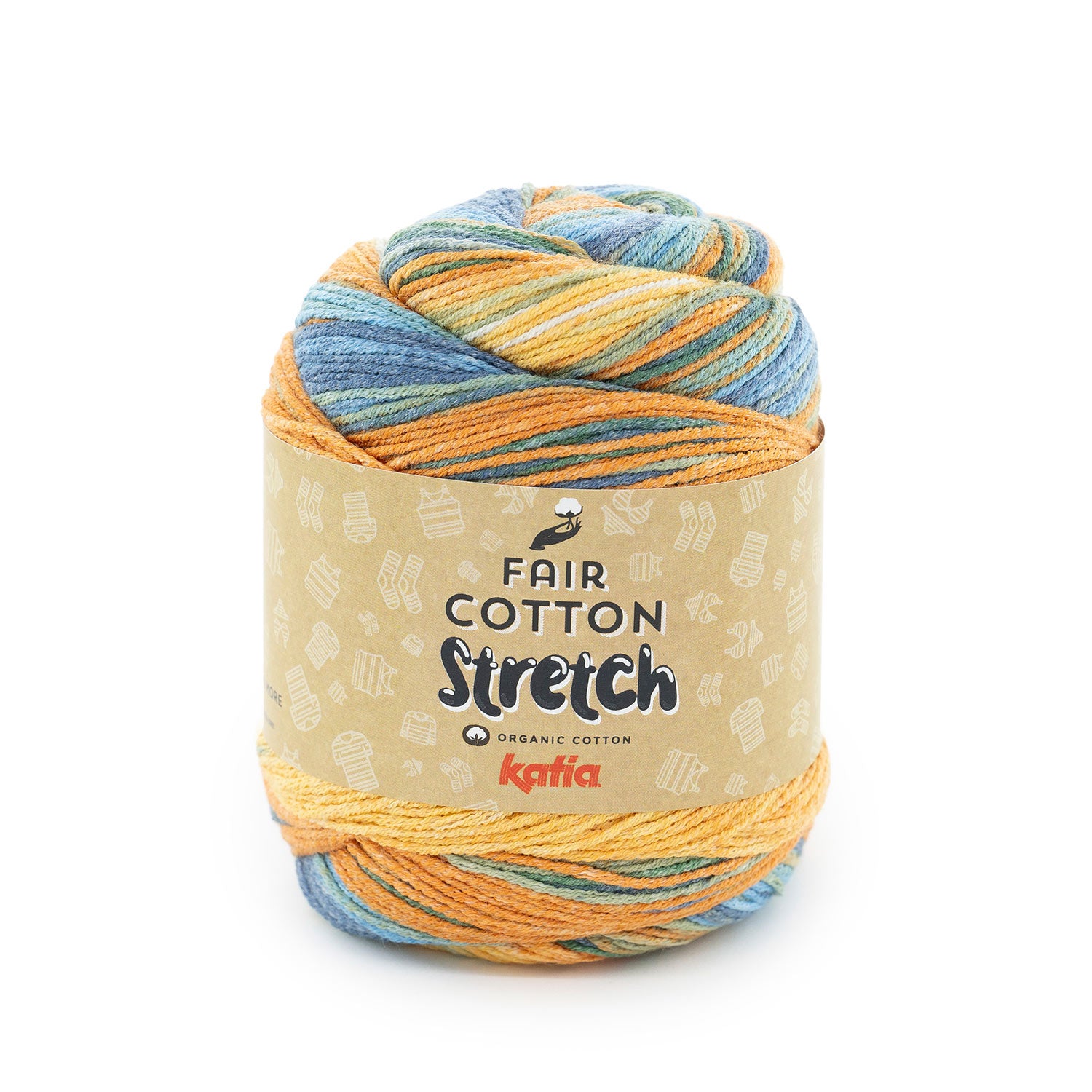 Fair Cotton Stretch de Katia - Algodón Orgánico Elástico 100 g