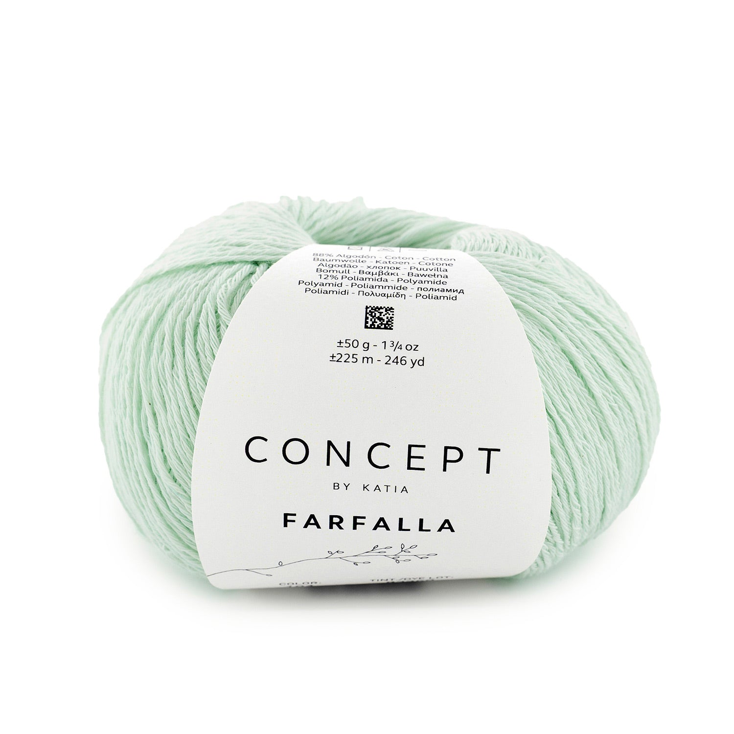 Farfalla von Concept by Katia – Baumwolle mit Mikropailletten, 50 g
