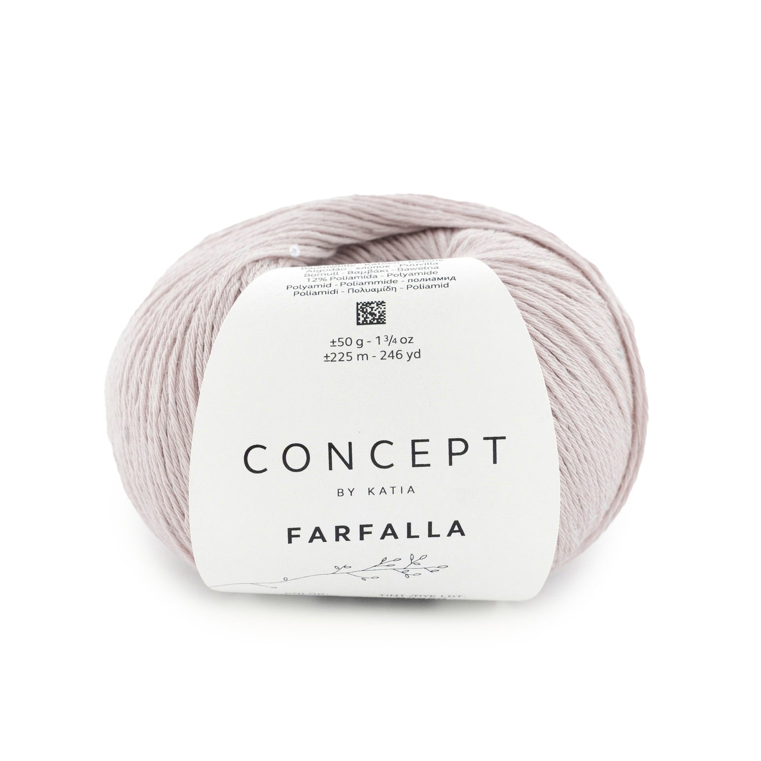 Farfalla von Concept by Katia – Baumwolle mit Mikropailletten, 50 g