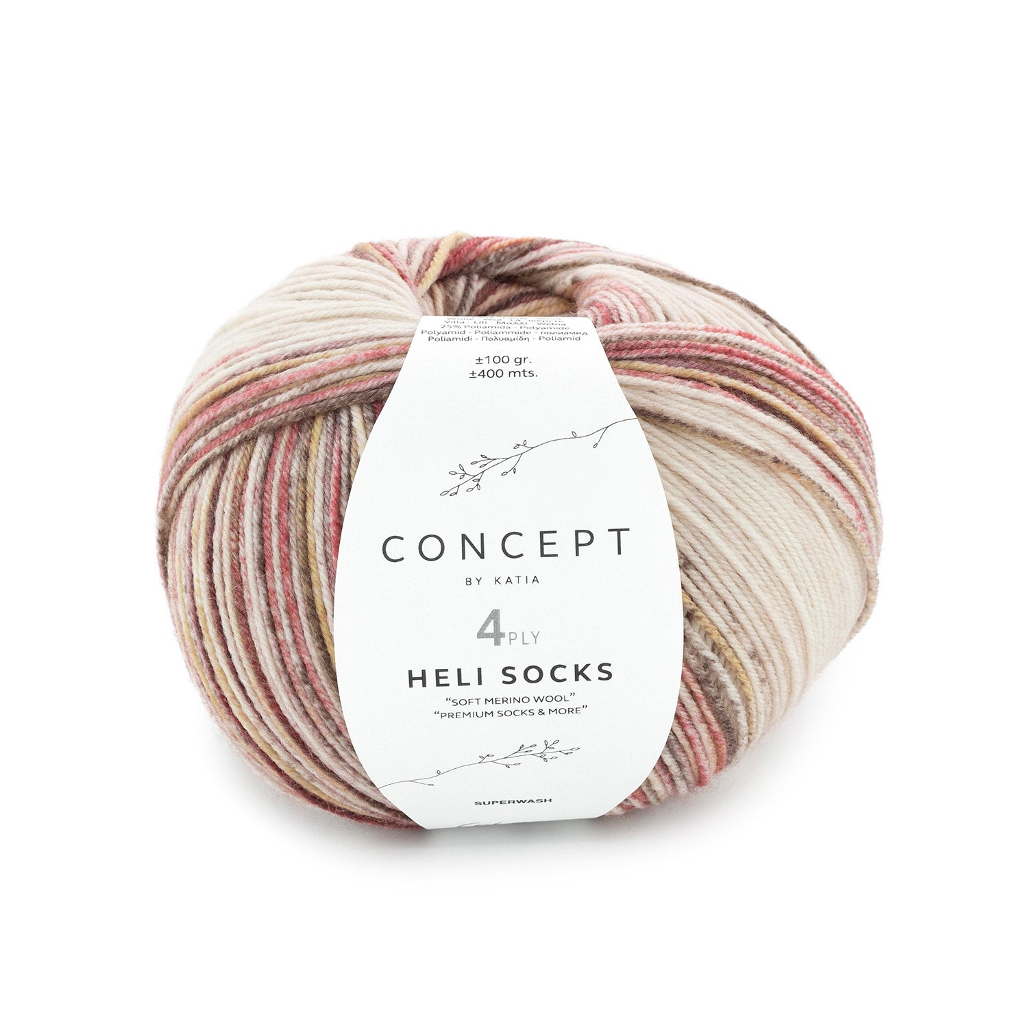 Katia Heli Socks - Hilo Especial para Calcetines con Merino Superwash