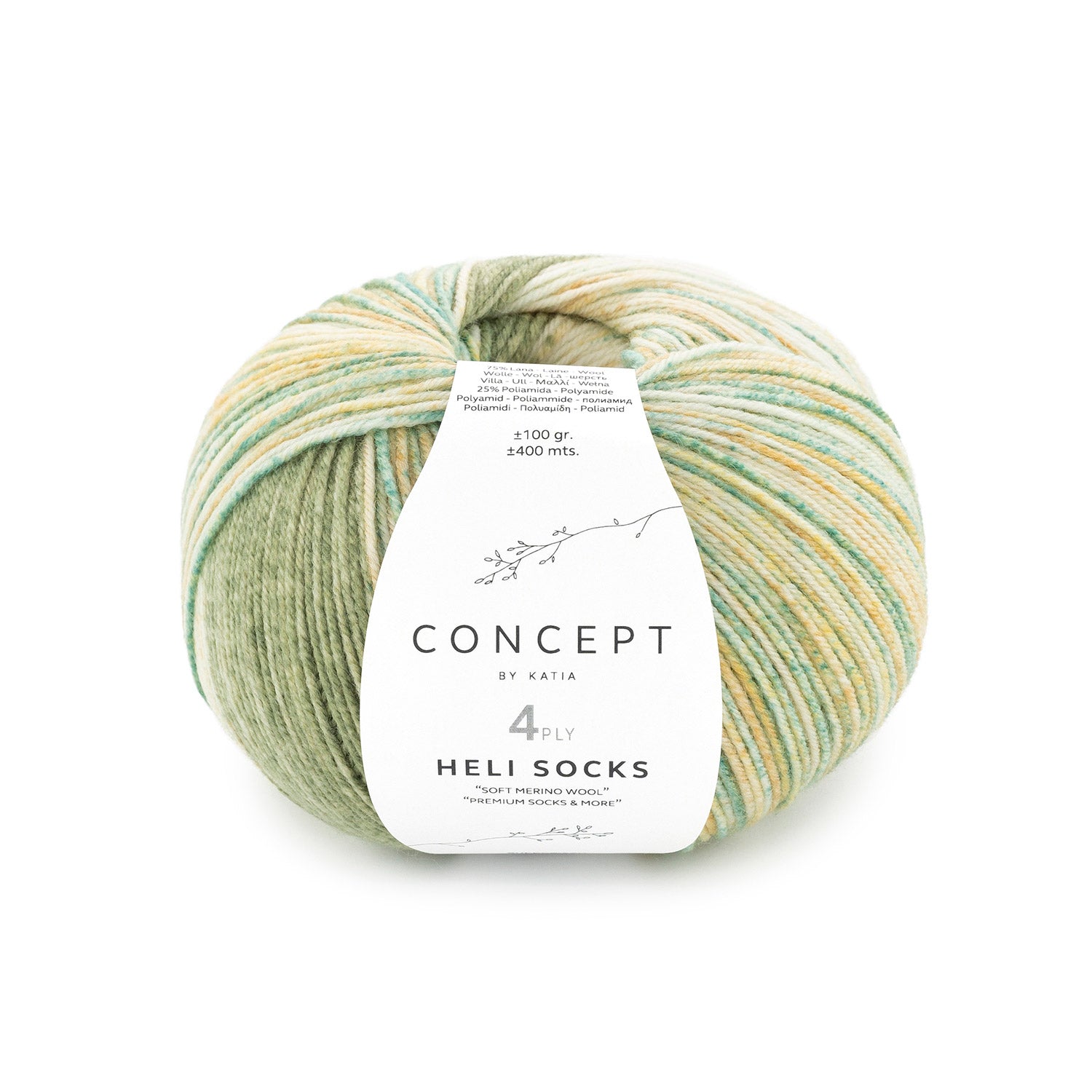 Katia Heli Socks - Hilo Especial para Calcetines con Merino Superwash