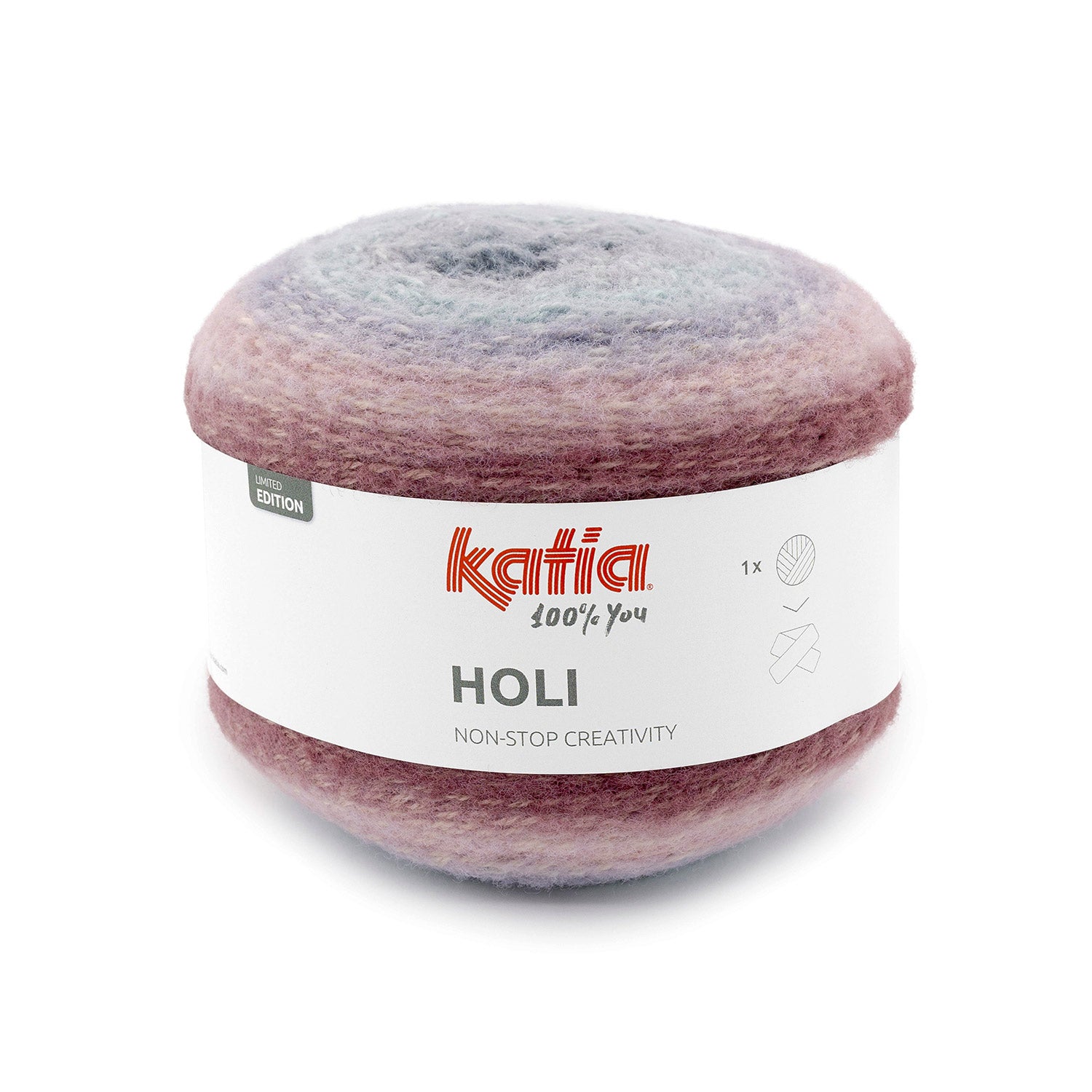 Katia Holi - Hilo Voluminoso con Efecto Multicolor para Accesorios de Moda