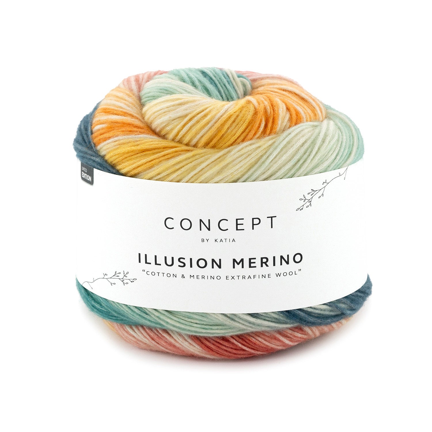Katia Illusion Merino - Algodón y Merino Superwash para Proyectos Únicos