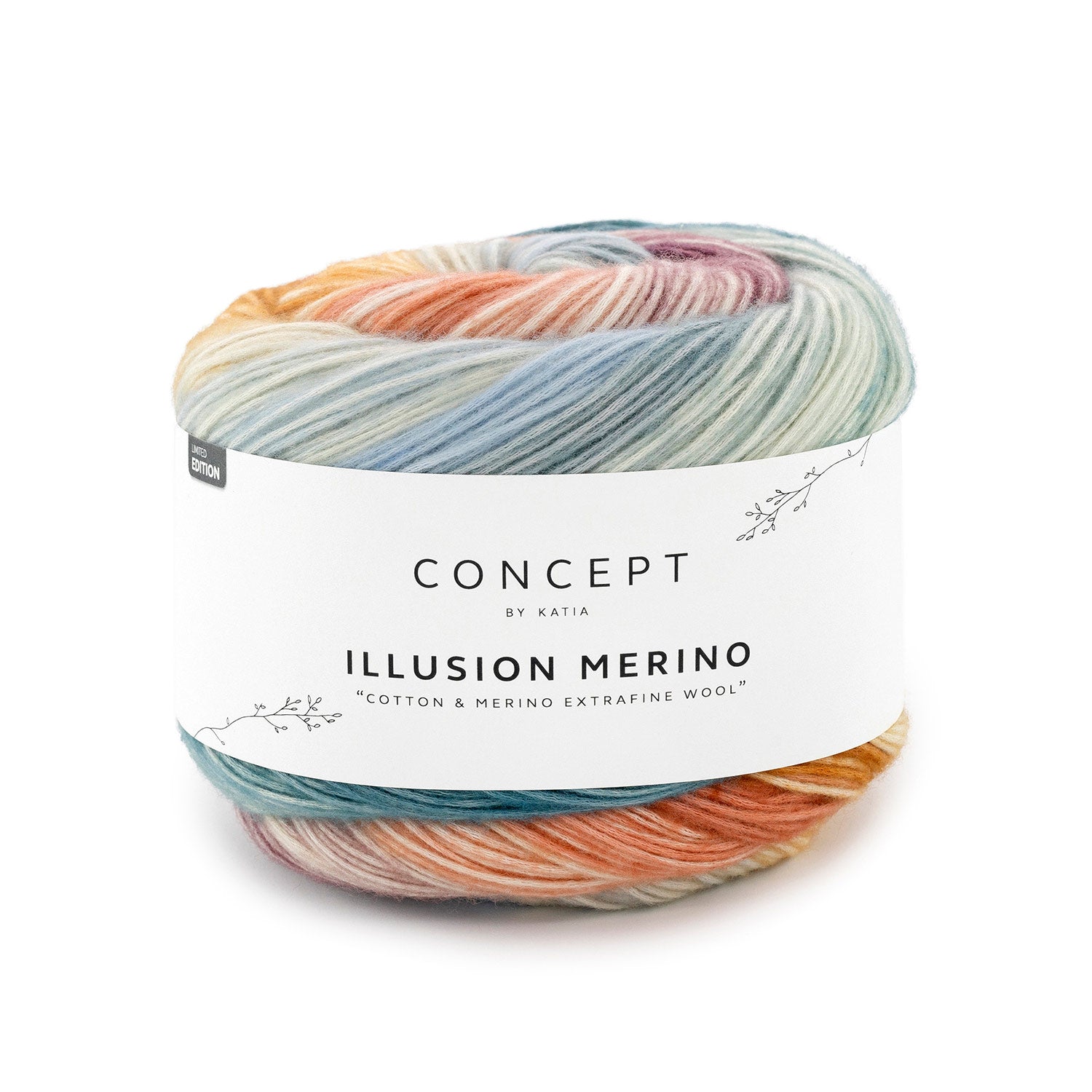 Katia Illusion Merino - Algodón y Merino Superwash para Proyectos Únicos