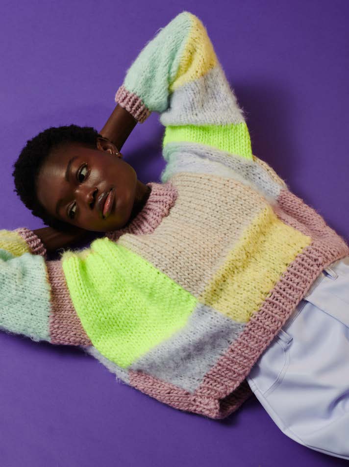 KW-502 Wow Chunky Billie Sweater Tricot Kit – Katia