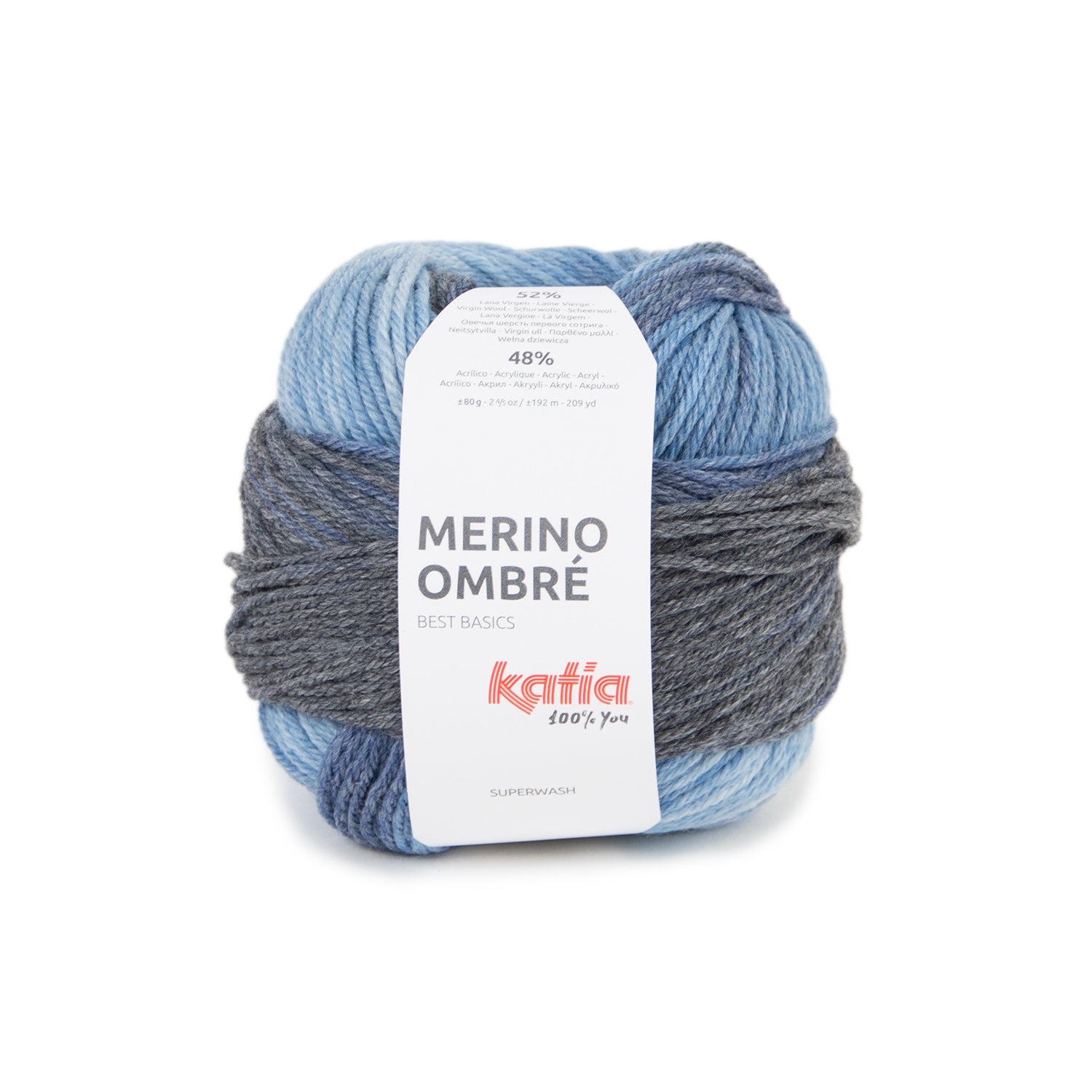 Katia Merino Ombré - Lana Superwash con Degradado Suave
