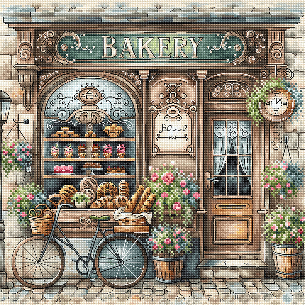 Kreuzstichset „Die alte Bäckerei“ P100 Punto y Arte (AVA)