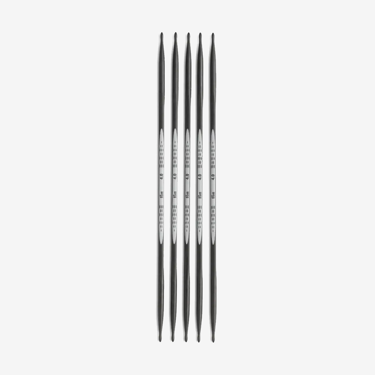 15 cm lange Doppelspitz-Stricknadeln mit Prym-Carbon-Technologie