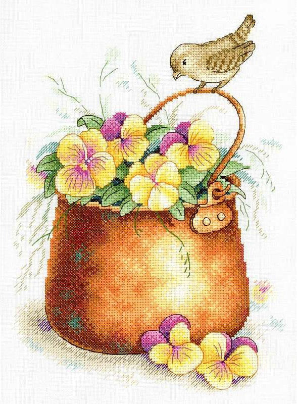 Blumenleichtigkeit - SA-024 MP Studia - Kreuzstichset