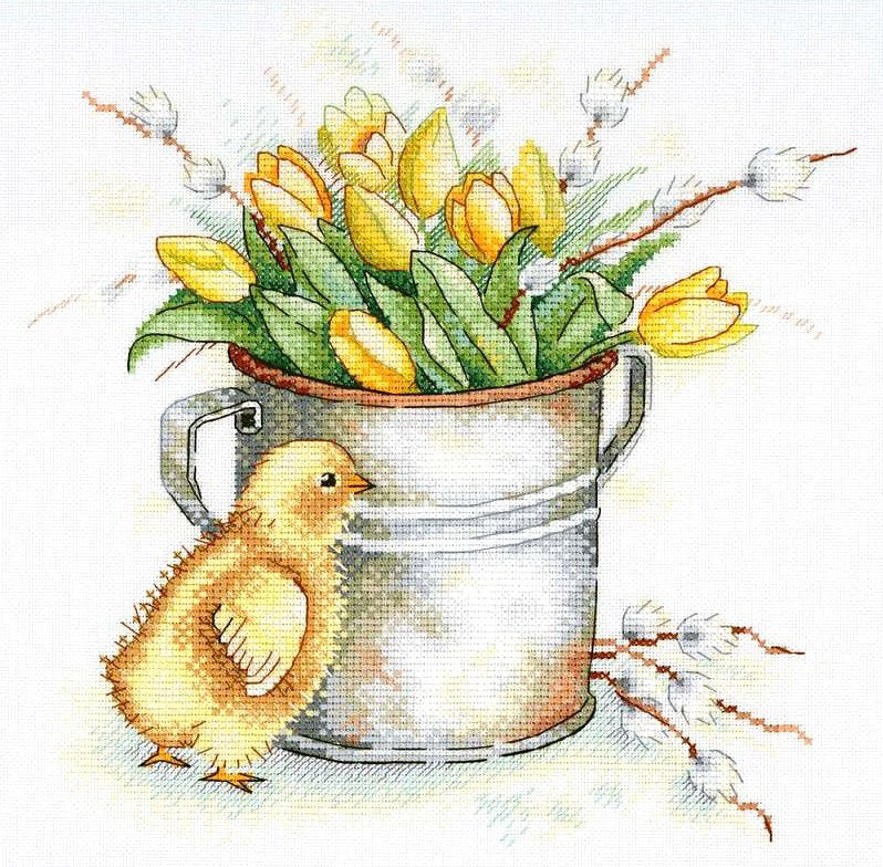 Tulip Mood - MP Studia - Kit de punto de cruz SA-025