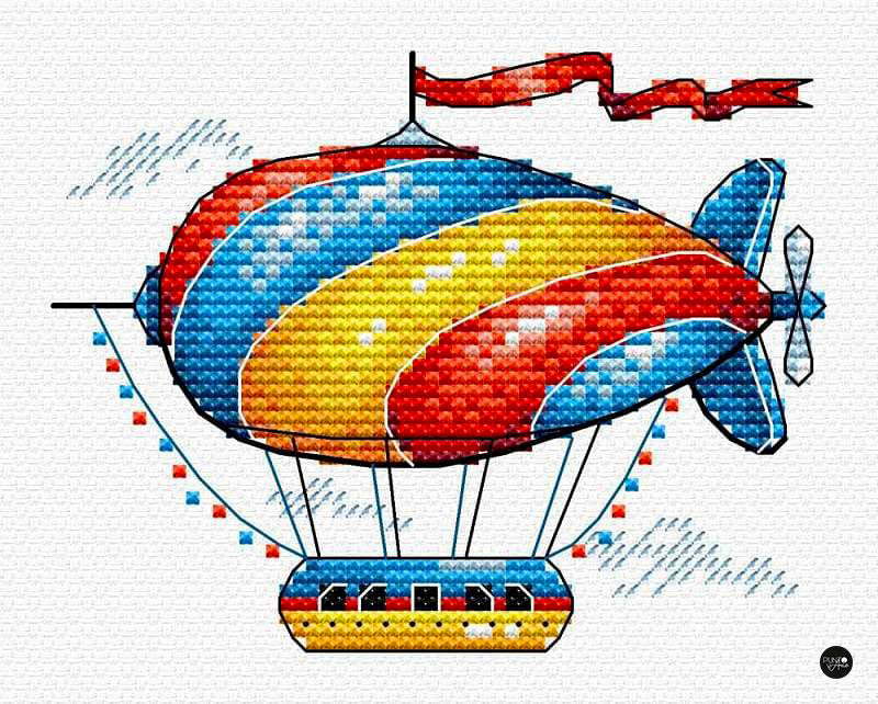 Fabelhafter Ballon – MP Studio – Kreuzstichset SM-365