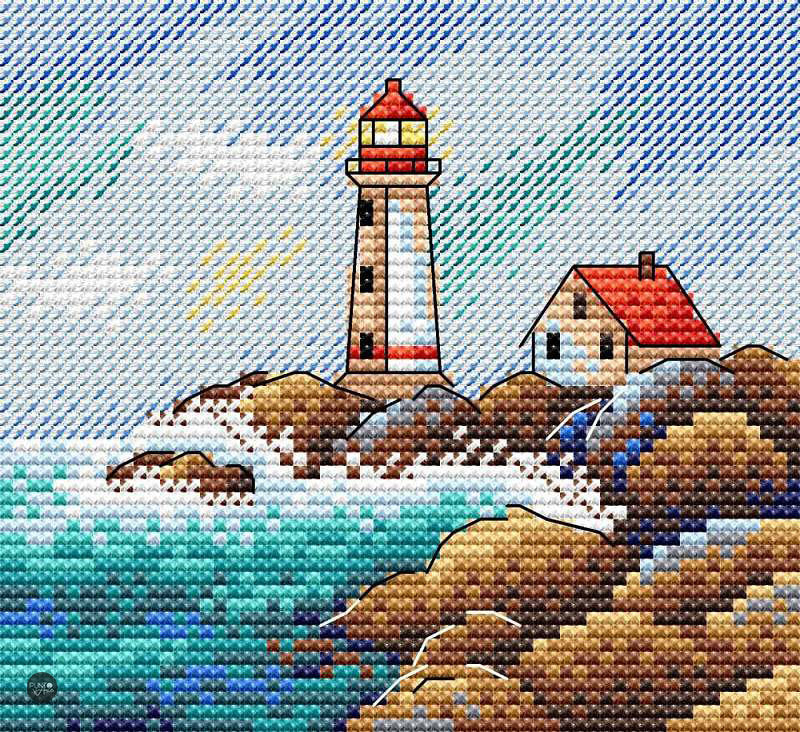 Paisaje Marino - MP Studia SM-624 - Kit de punto de cruz