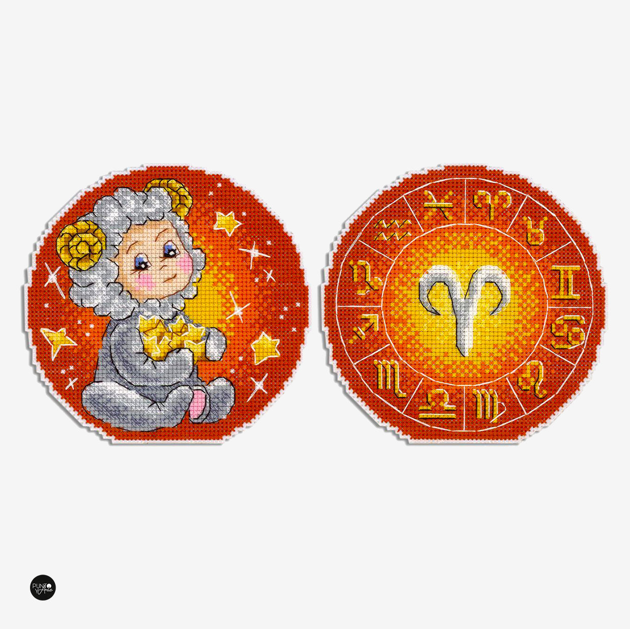 Signos del zodiaco. Aries. - SR-695 MP Studia - Kit de punto de cruz
