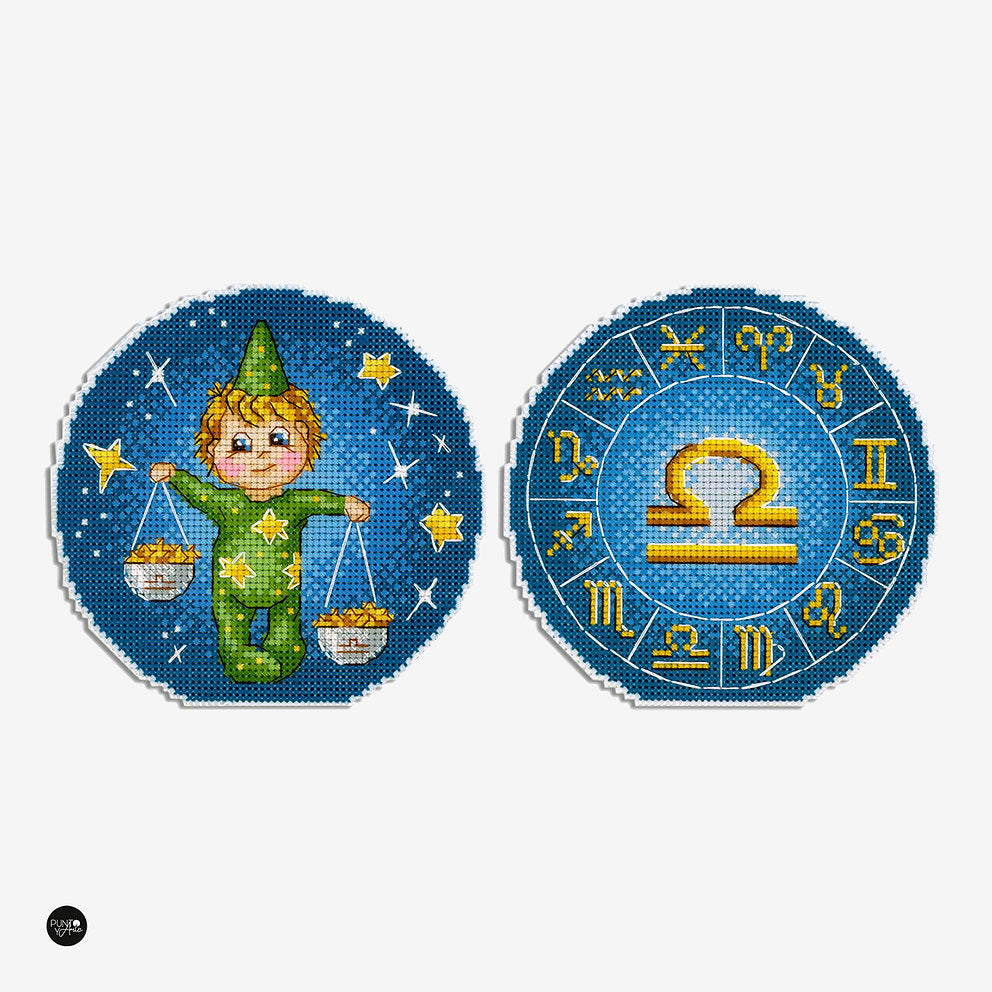 Signos del zodiaco. Libra - SR-703 MP Studia - Kit de punto de cruz