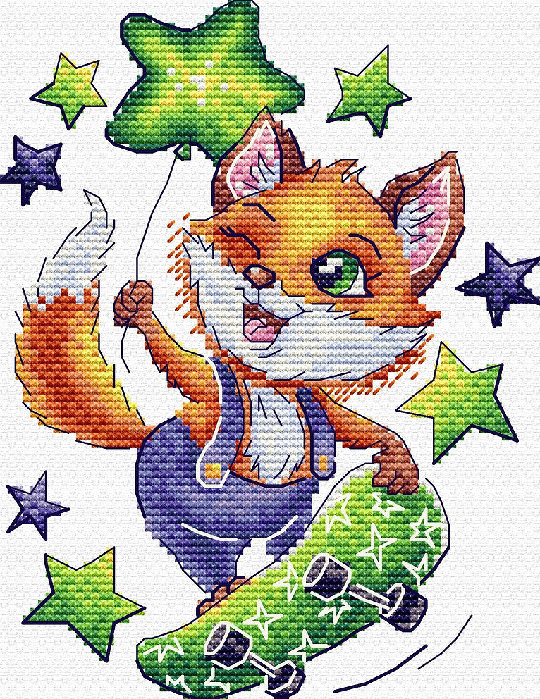 Fox-Skateboarder - SV-803 MP Studia - Kreuzstichset