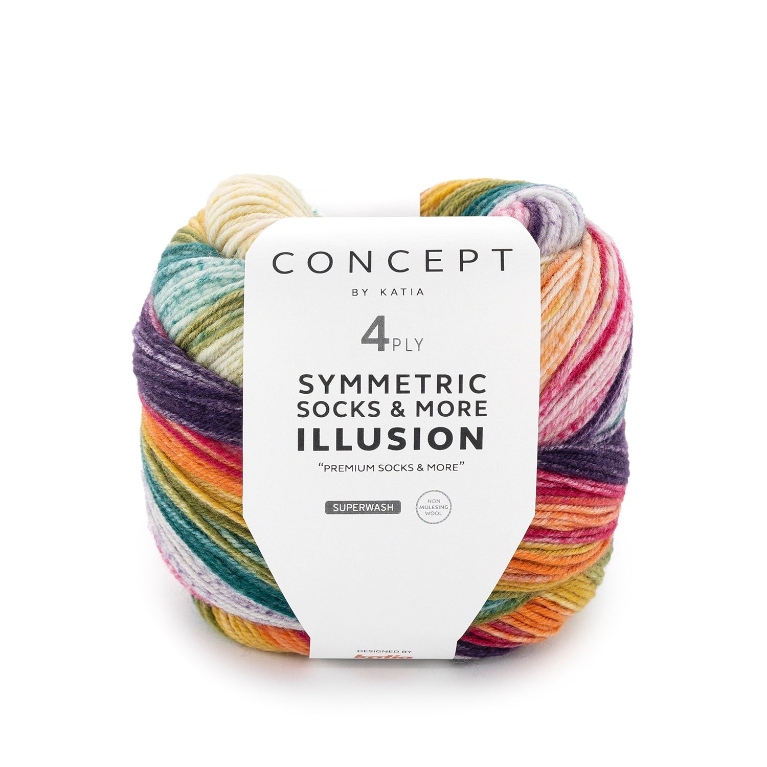 Symmetric Socks & More Illusion - Hilo Estampado para Calcetines con Efecto Óptico Perfecto