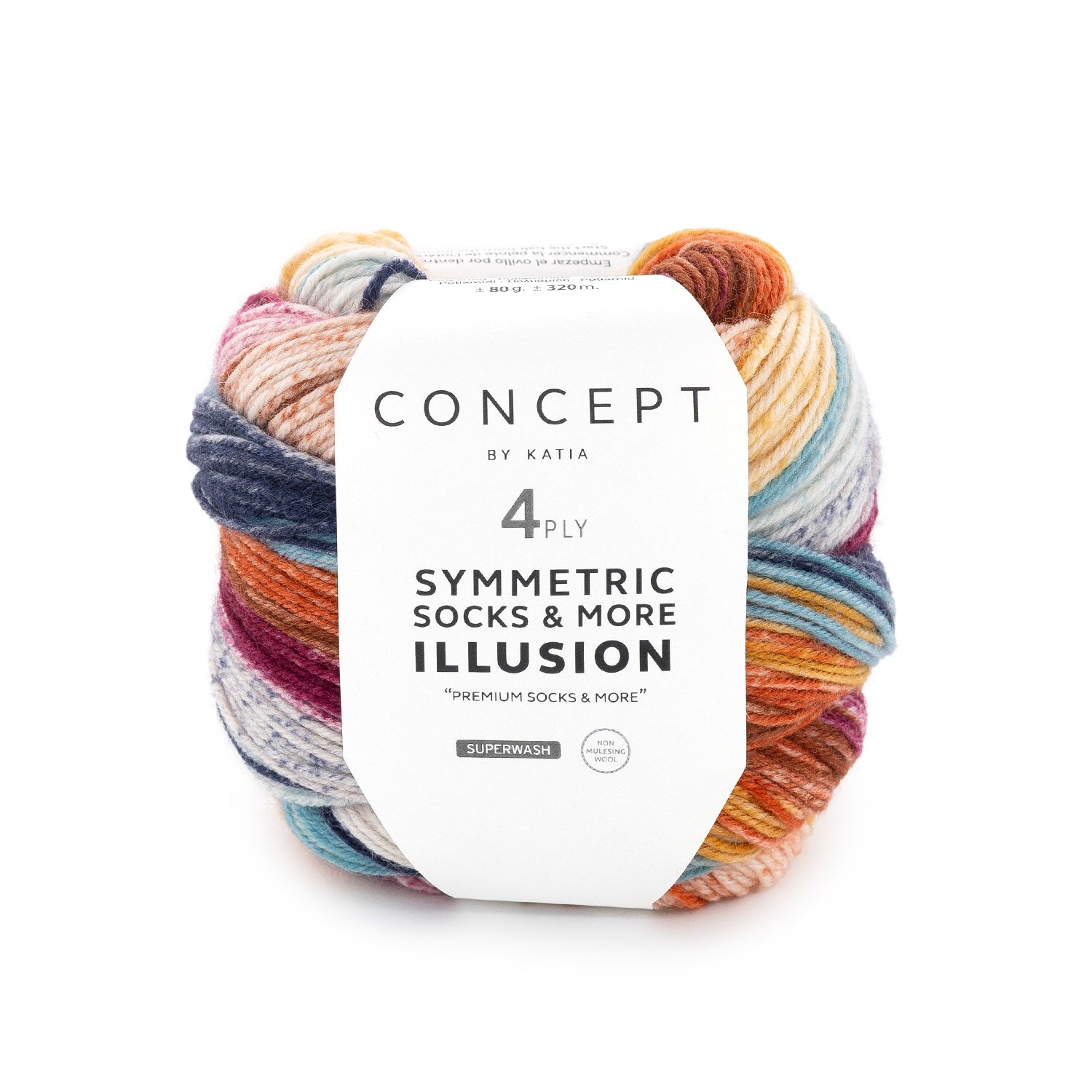 Symmetric Socks & More Illusion - Hilo Estampado para Calcetines con Efecto Óptico Perfecto