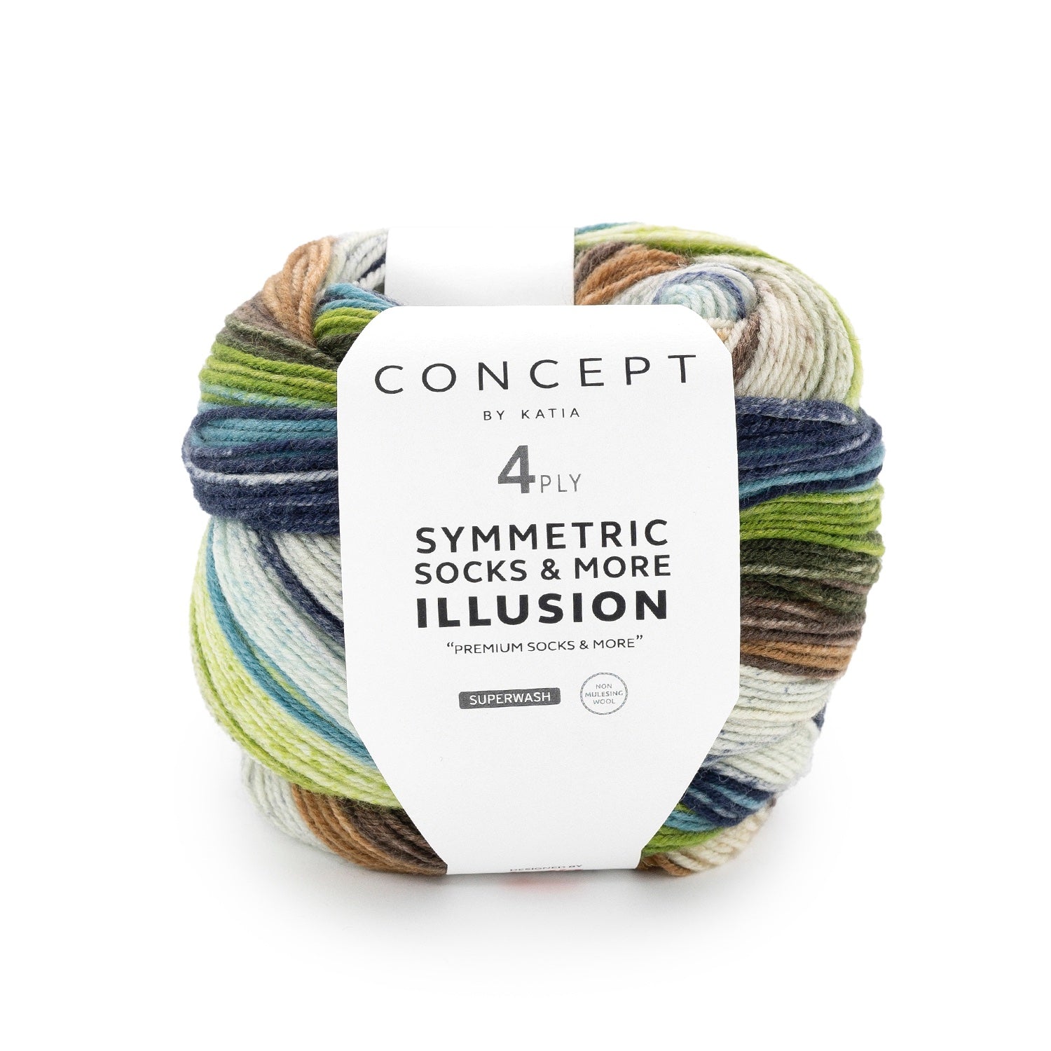 Symmetric Socks & More Illusion - Hilo Estampado para Calcetines con Efecto Óptico Perfecto