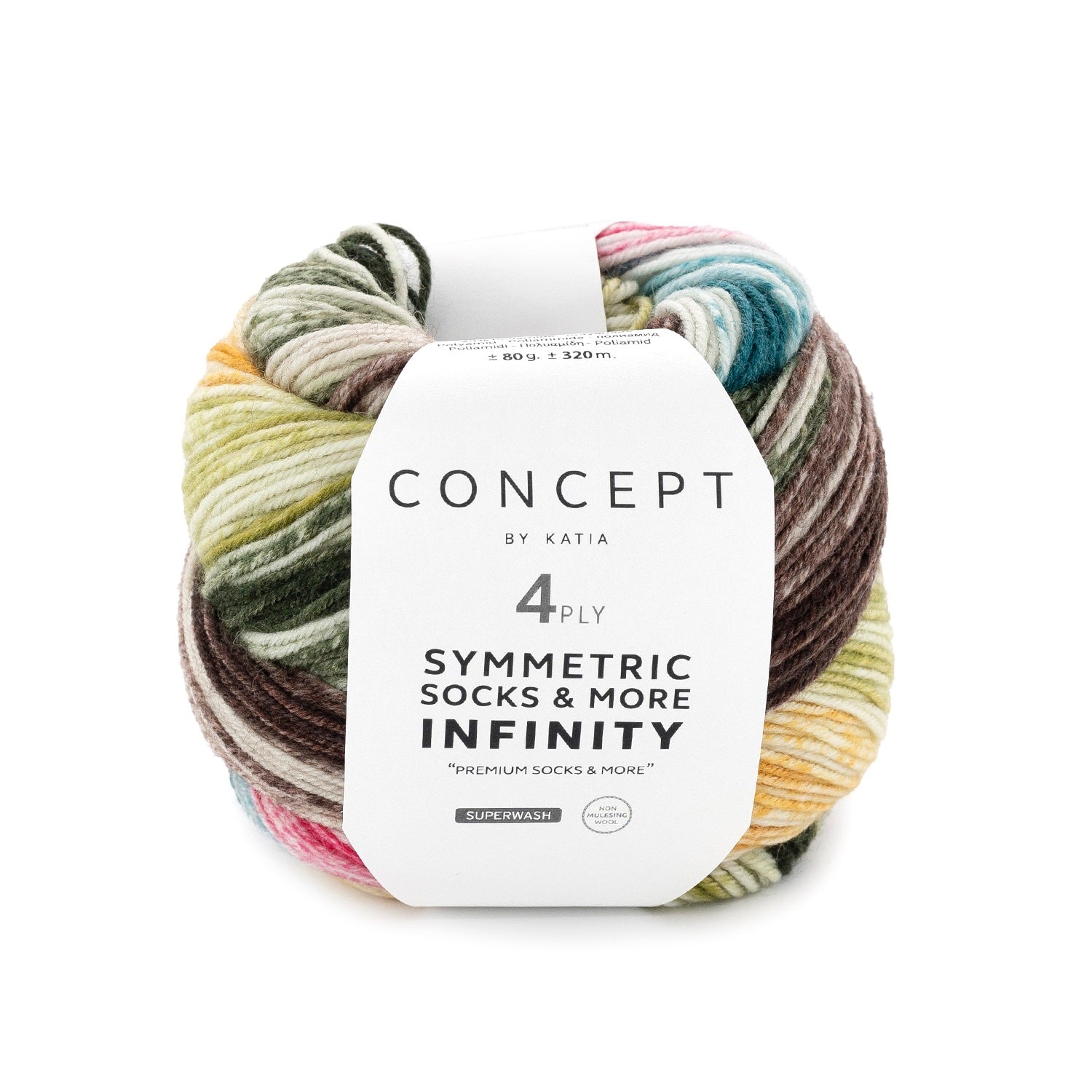 Symmetric Socks & More Infinity - Hilo Degradado con Ciclo Perfecto y Detalles en Crudo